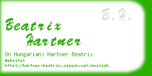 beatrix hartner business card